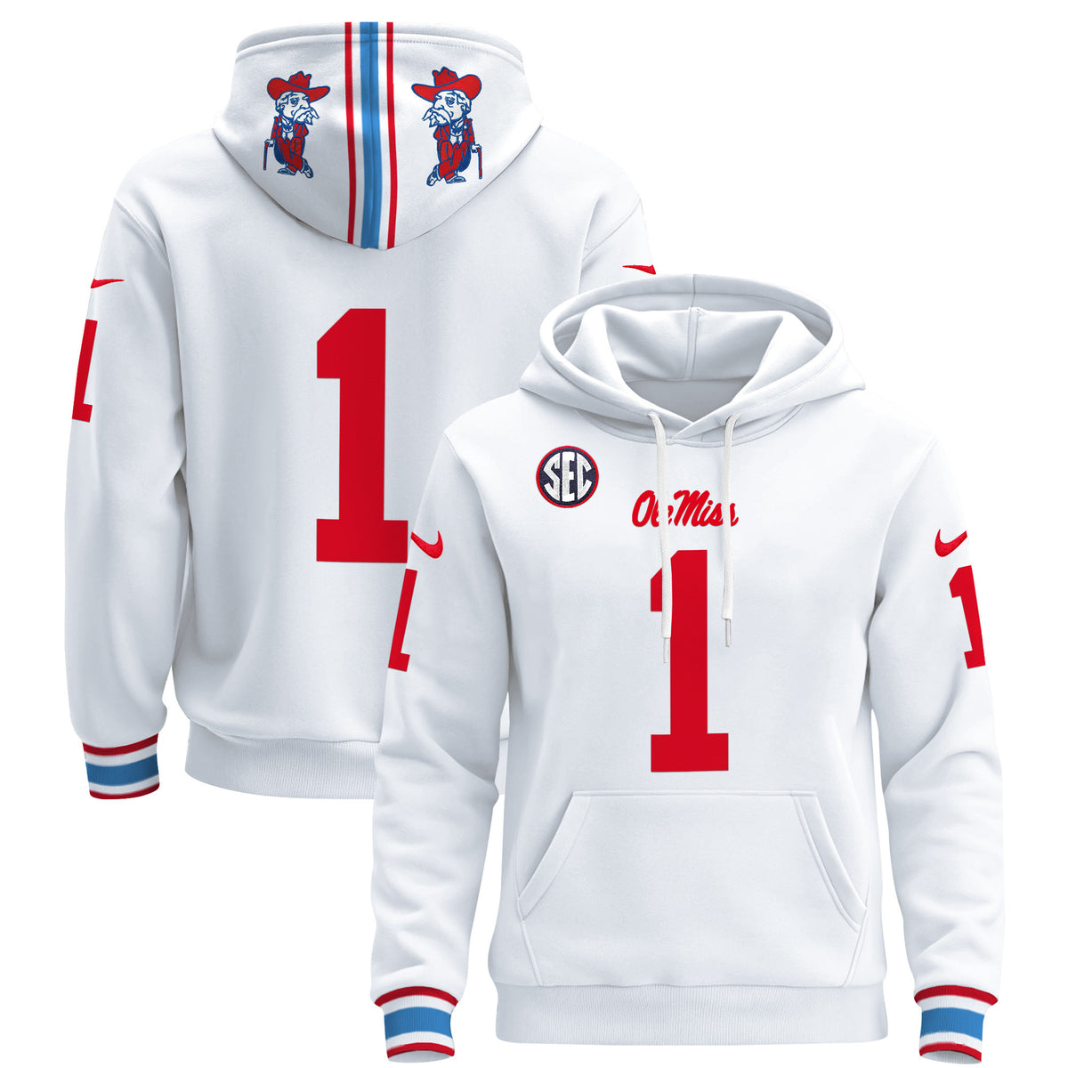 Men's Ole Miss Rebels 2026 Pullover Hoodie - All Stitched
