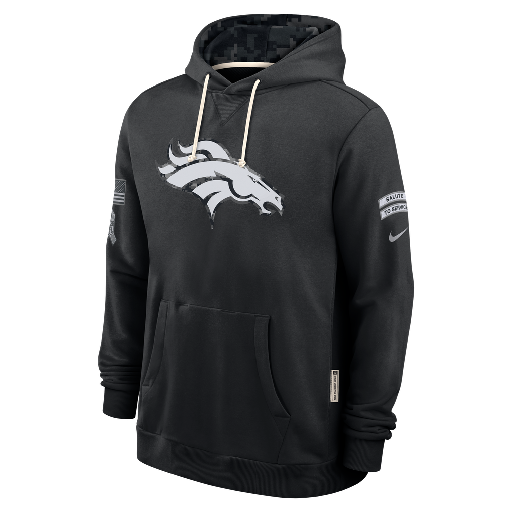 Men's Denver Broncos Black 2026 Salute to Service Sideline Dri-FIT Pullover Hoodie - image 3