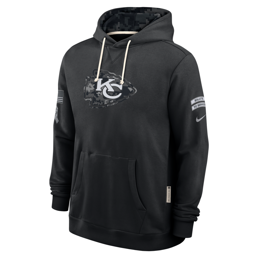 Men's Kansas City Chiefs Black 2026 Salute to Service Sideline Dri-FIT Pullover Hoodie - image 3