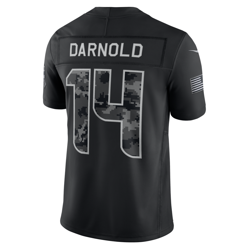 Men's Seattle Seahawks Sam Darnold Black 2026 Salute to Service Stitched Limited Jersey - image 3