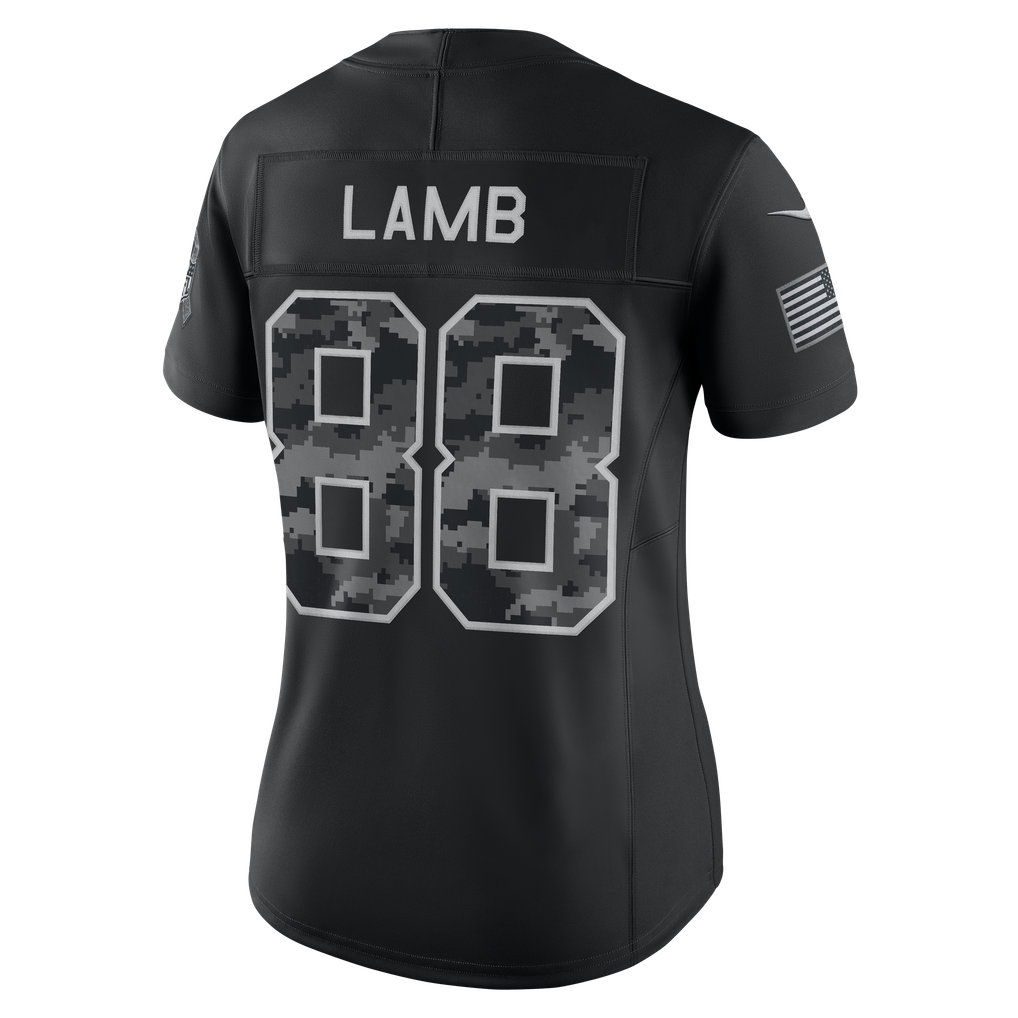 Women's Dallas Cowboys CeeDee Lamb Black 2026 Salute to Service Stitched Limited Jersey - image 3