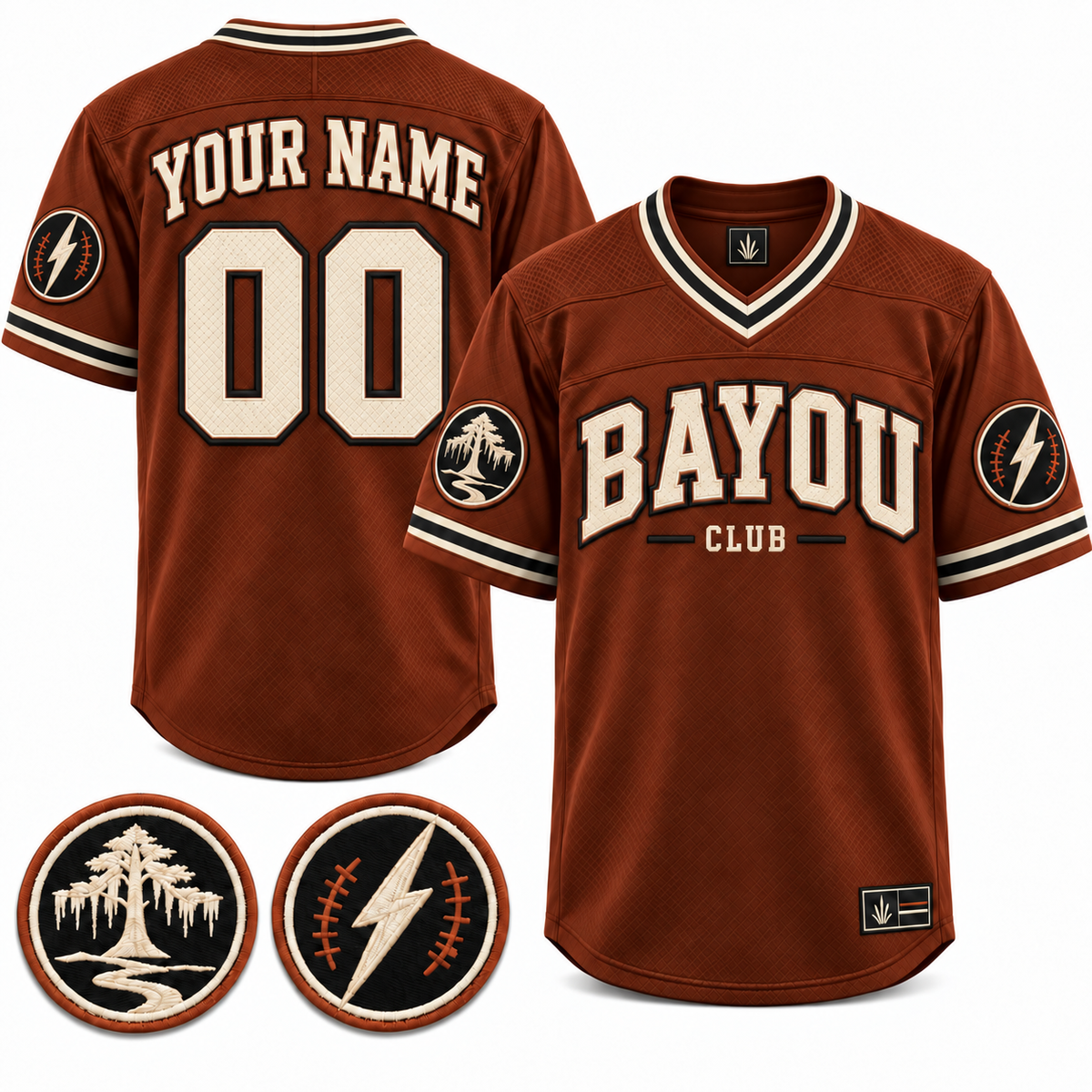 Bayou Club Custom American Football Jersey - All Stitched - Copper product image