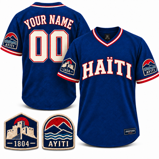 Haïti Citadelle Heritage Custom Soccer Jersey - All Stitched - Blue product image