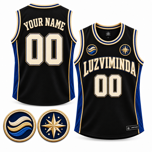 Luzviminda Atlas Custom Basketball Jersey - All Stitched - Black product image