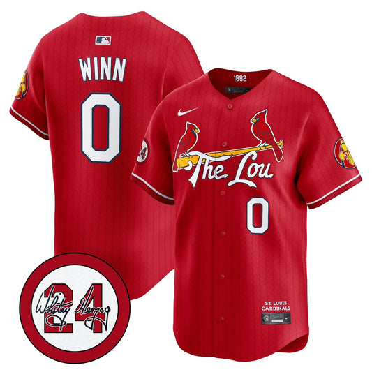 Men's St. Louis Cardinals Whitey Herzog Patch Vapor Premier Limited Jersey - All Stitched