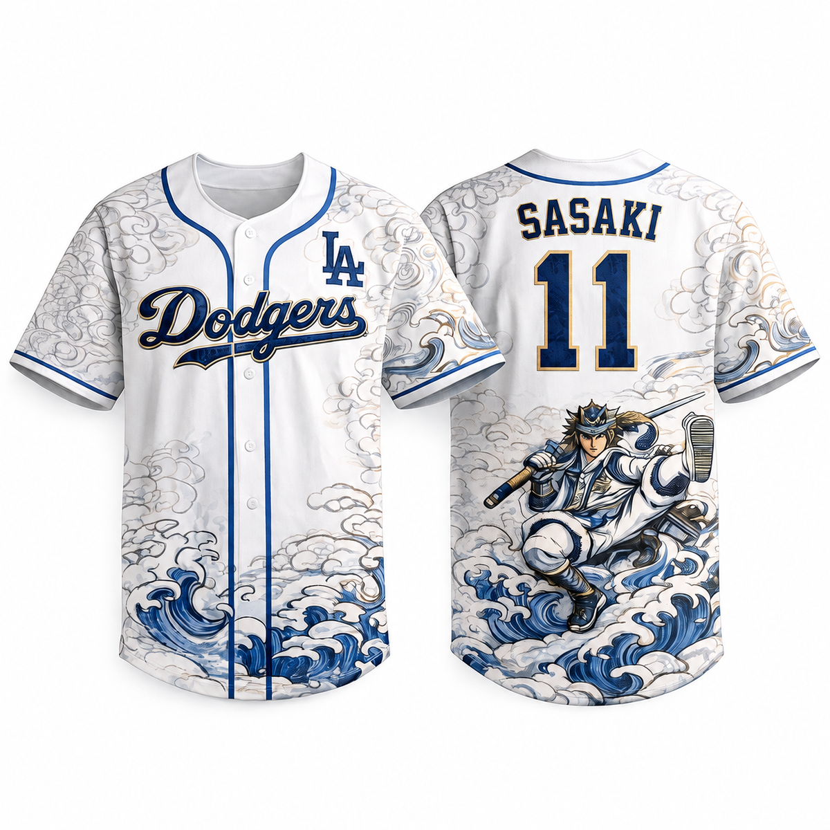 Dodgers&Samurai Anime Jersey – All Stitched