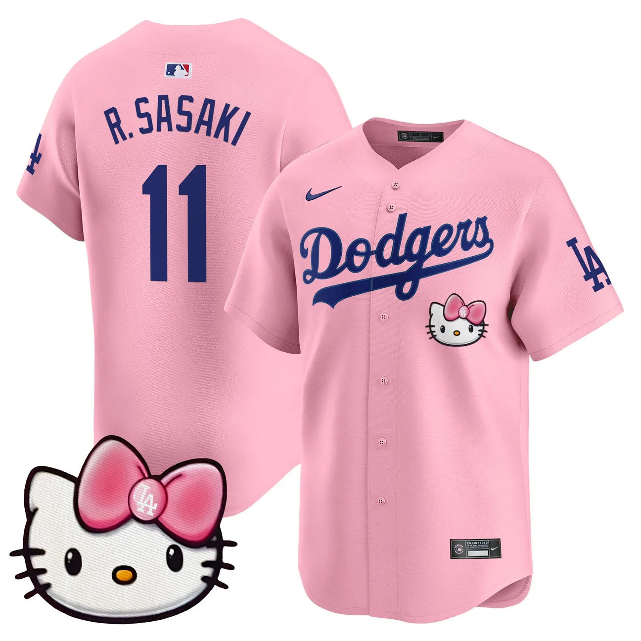 Unisex Dodgers Hello Kitty Vapor Premier Limited Jersey – All Stitched