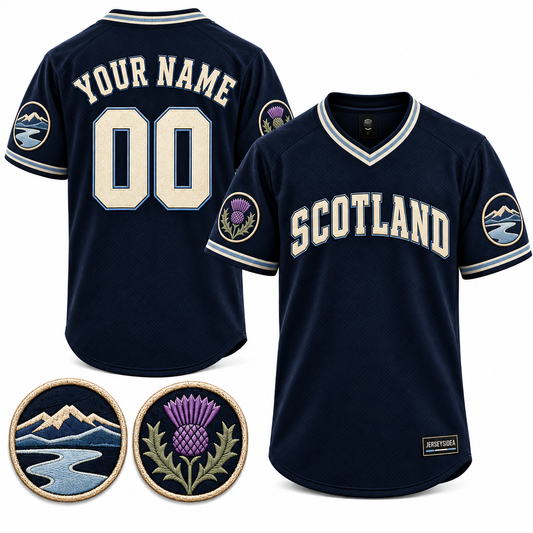 Scotland Highland Club Custom Soccer Jersey - All Stitched - Navy product image