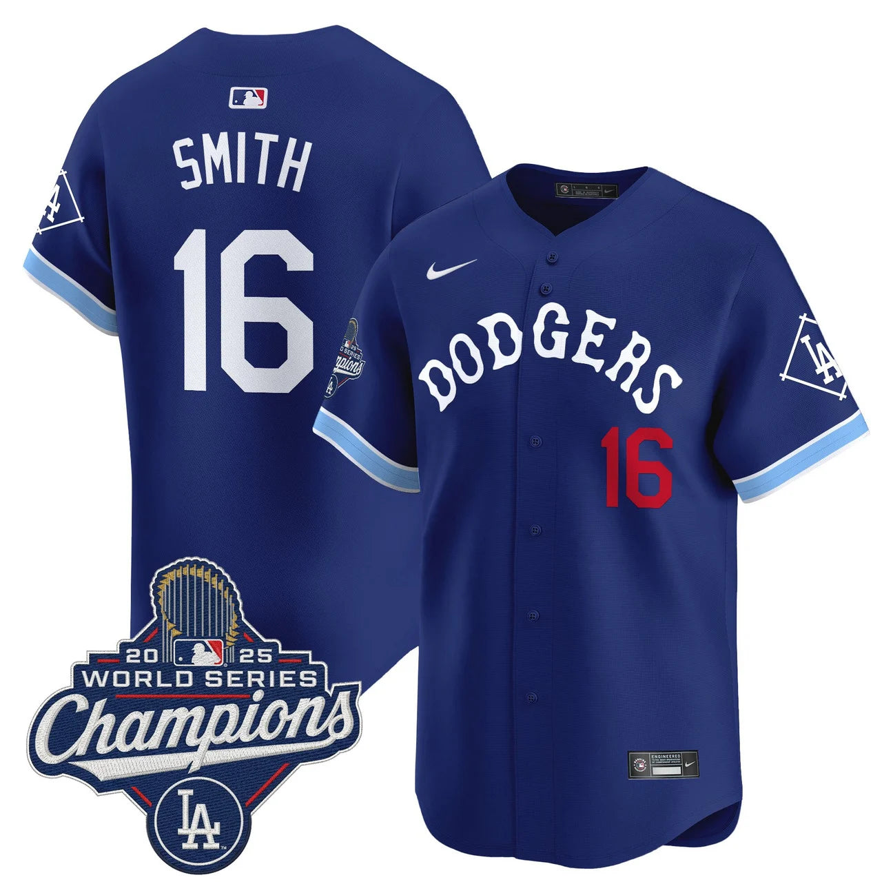 Men's Dodgers Tribute 2025 World Series Champions Vapor Premier Limited Jersey - All Stitched