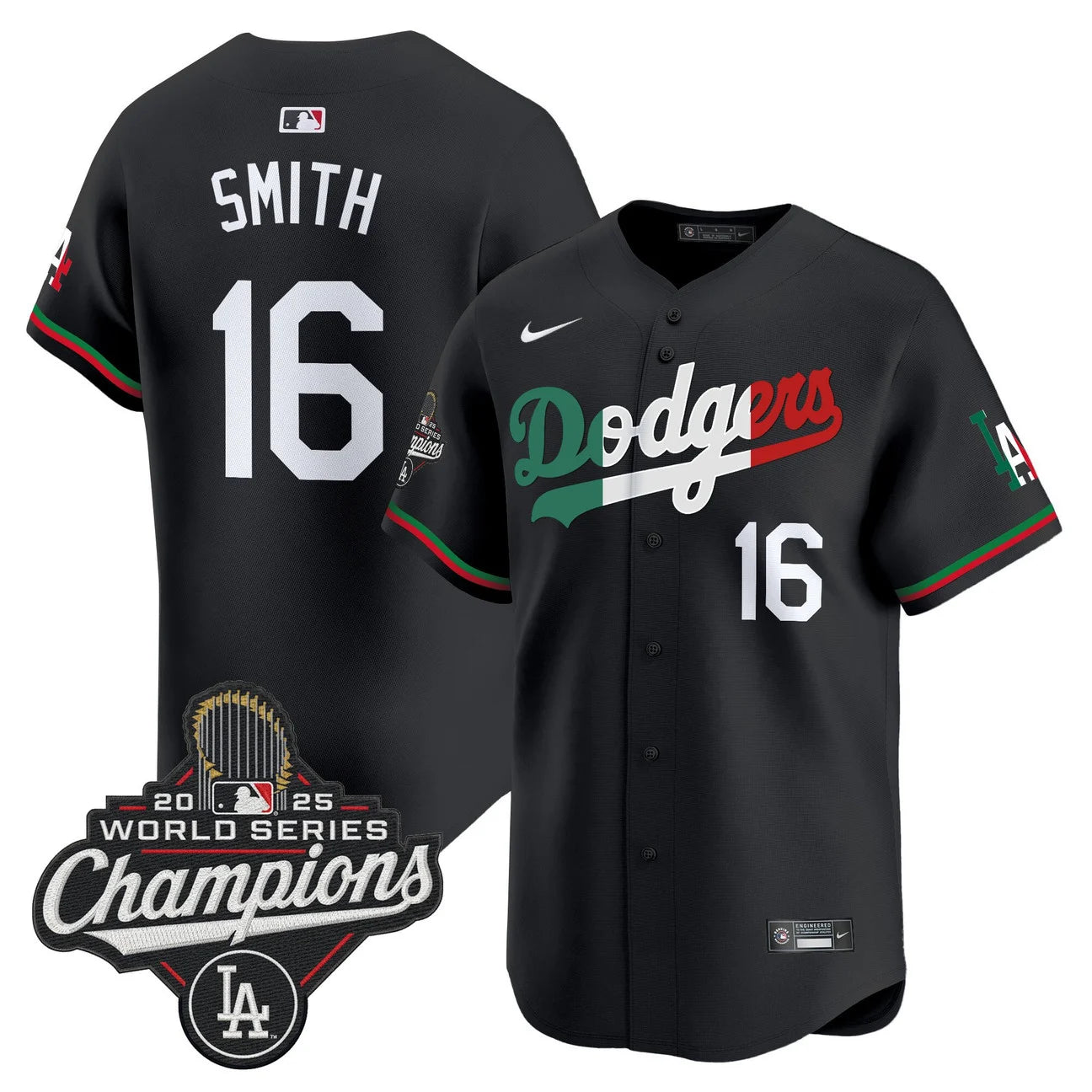 Men's Dodgers Mexico 2025 World Series Champions Vapor Premier Limited Jersey  - All Stitched