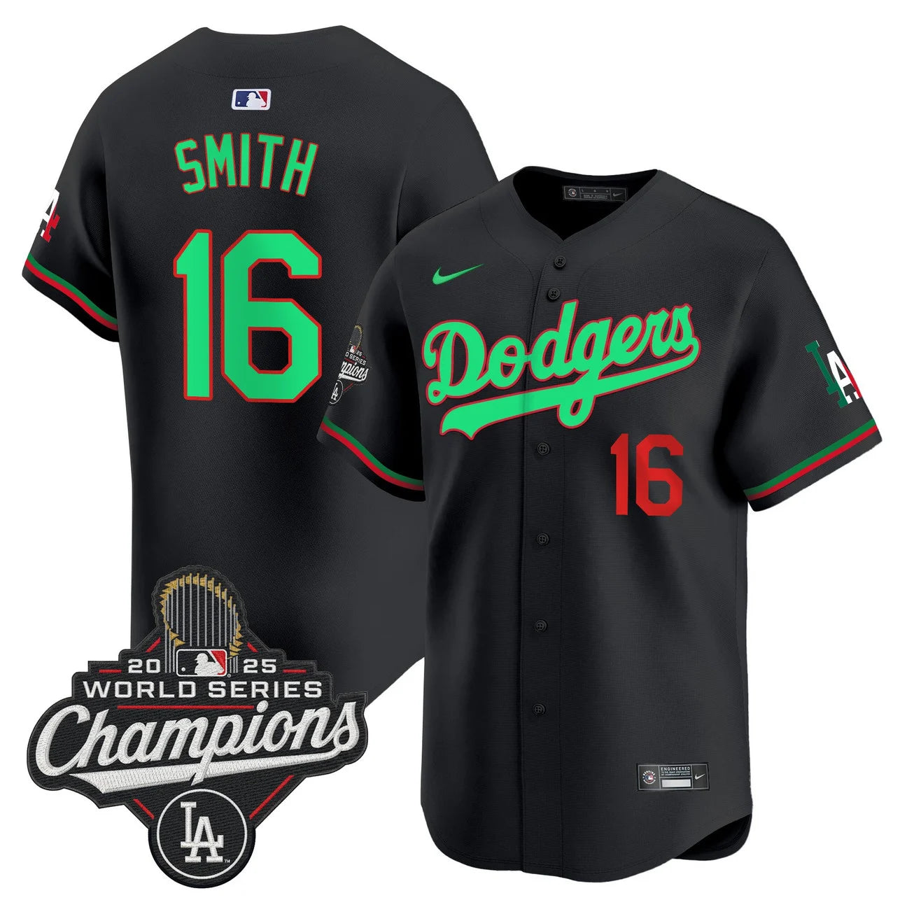 Men's Dodgers Mexico 2025 World Series Champions Vapor Premier Limited Jersey  - All Stitched