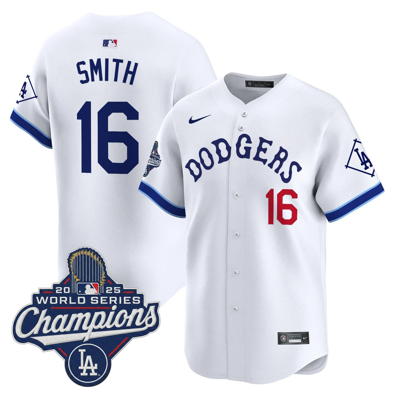 Men's Dodgers Tribute 2025 World Series Champions Vapor Premier Limited Jersey - All Stitched