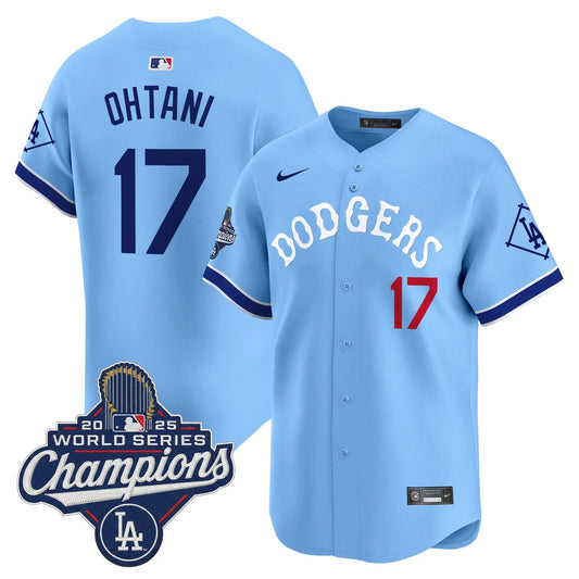 Men's Dodgers Tribute 2025 World Series Champions Vapor Premier Limited Jersey - All Stitched