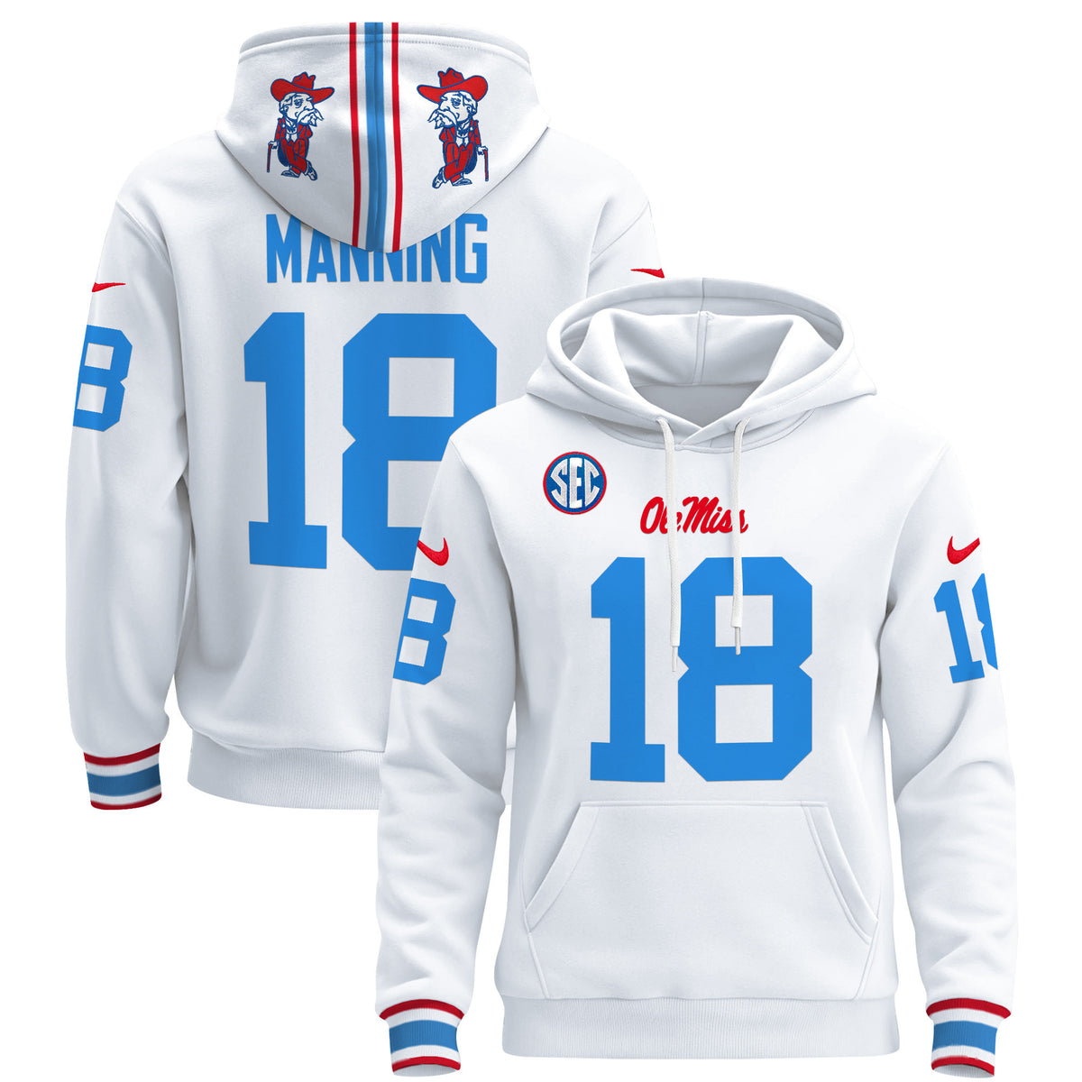 Men's Ole Miss Rebels 2026 Pullover Hoodie - All Stitched