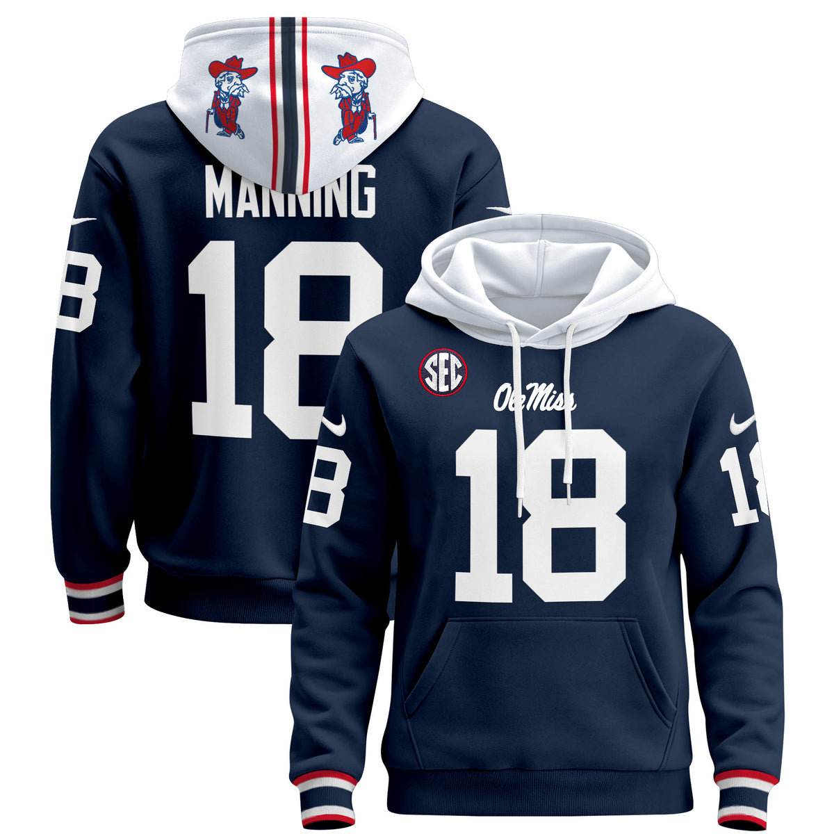 Men's Ole Miss Rebels 2026 Pullover Hoodie - All Stitched