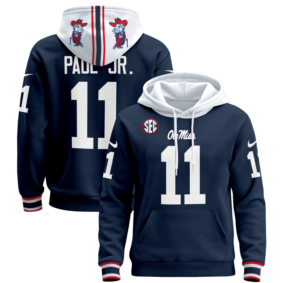 Men's Ole Miss Rebels 2026 Pullover Hoodie - All Stitched