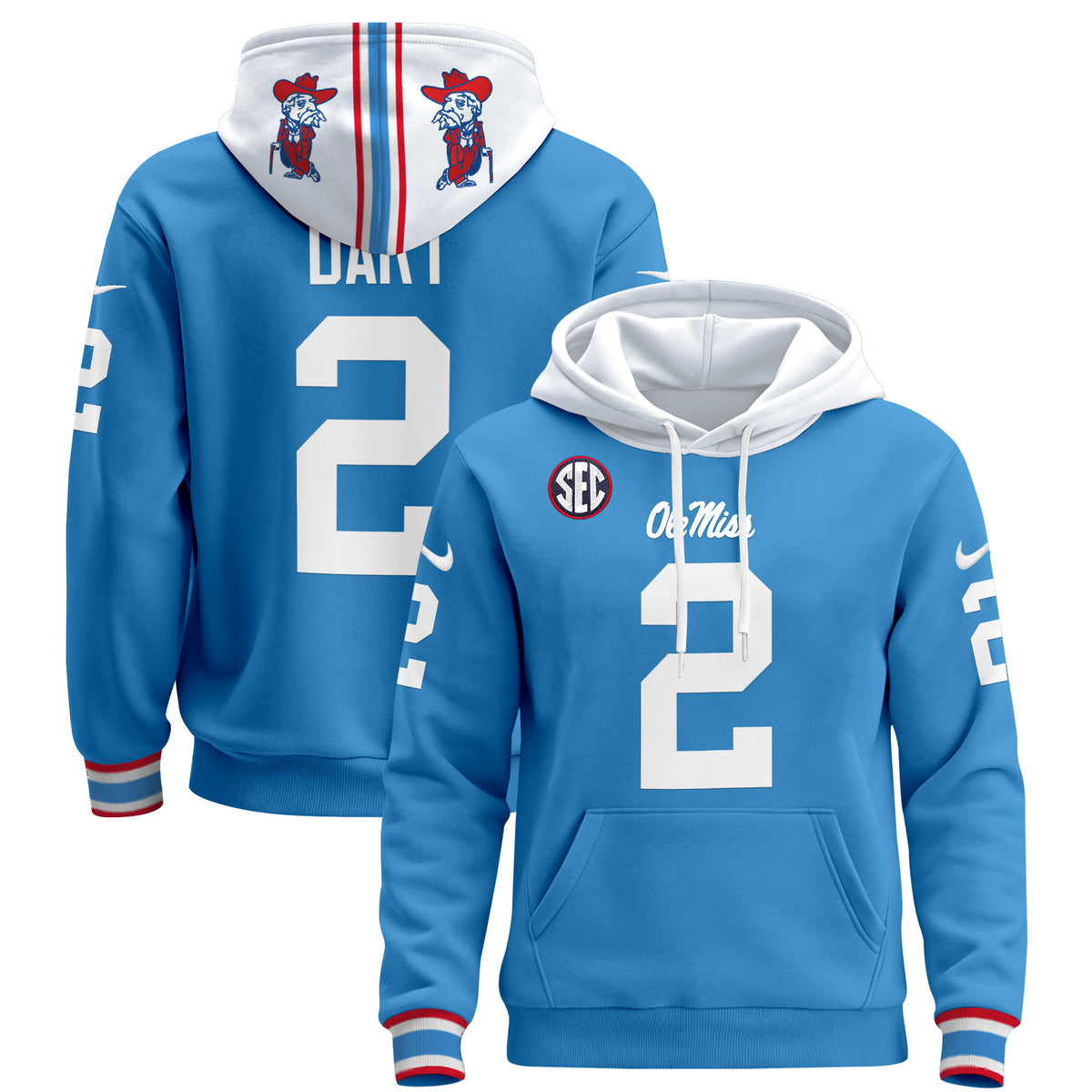 Men's Ole Miss Rebels 2026 Pullover Hoodie - All Stitched