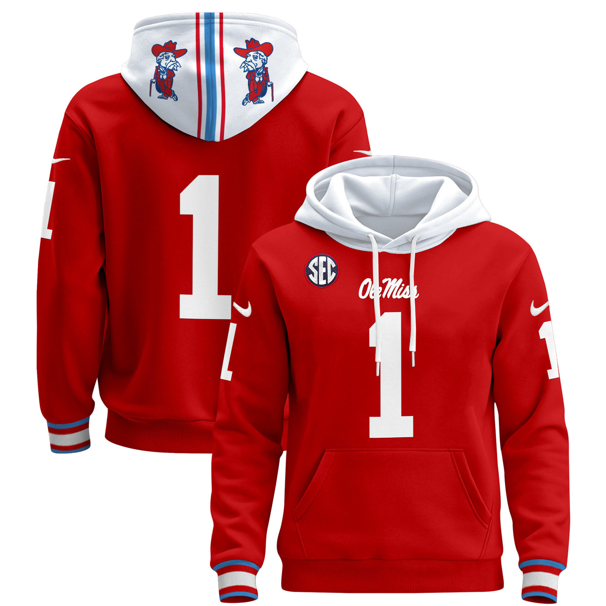 Men's Ole Miss Rebels 2026 Pullover Hoodie - All Stitched