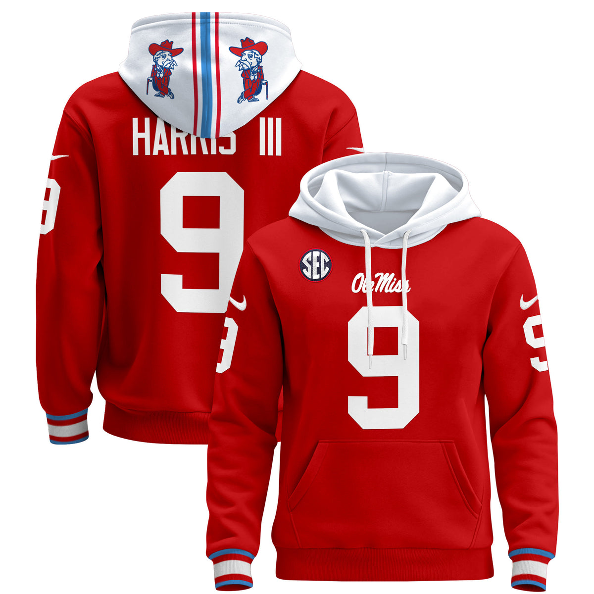 Men's Ole Miss Rebels 2026 Pullover Hoodie - All Stitched
