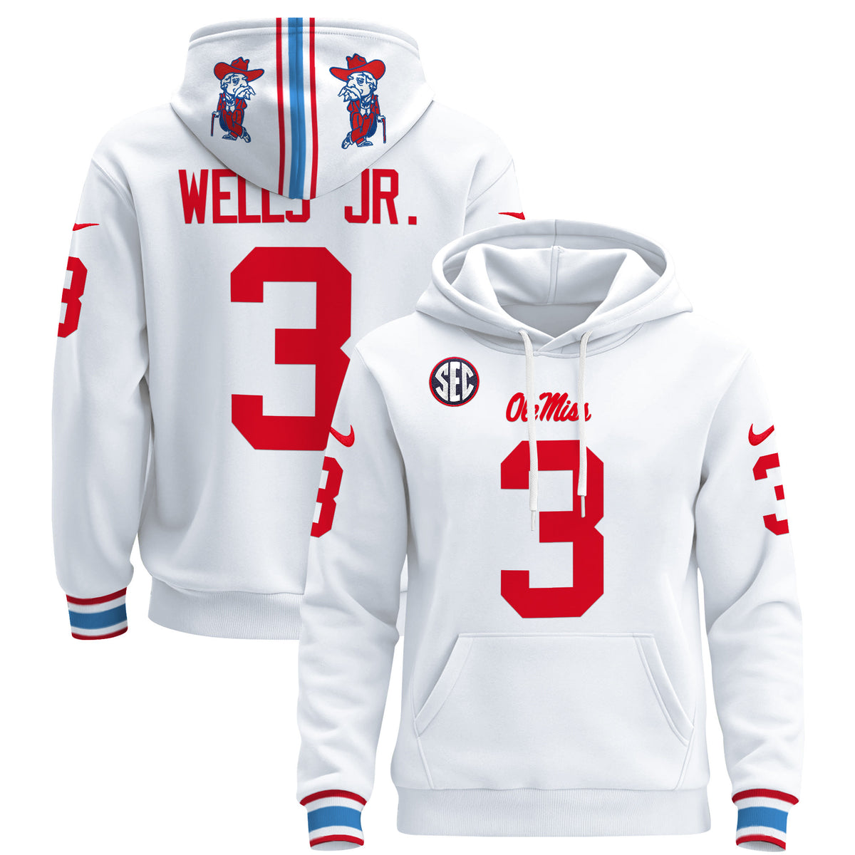 Men's Ole Miss Rebels 2026 Pullover Hoodie - All Stitched