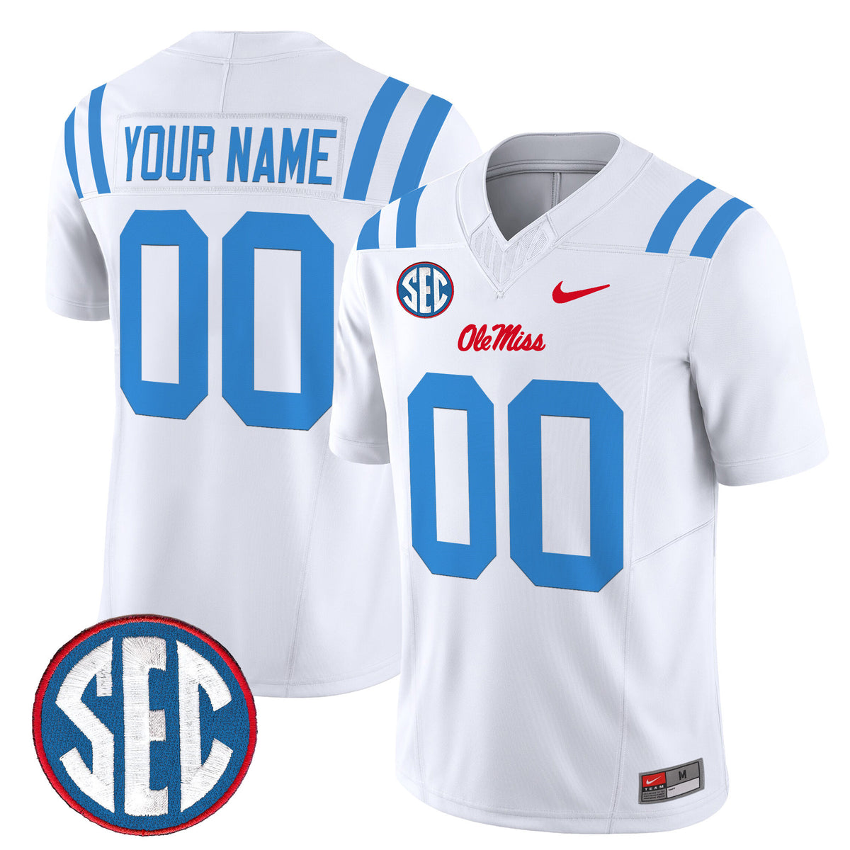 Ole Miss Rebels 2026 Vapor Limited Custom Jersey - All Stitched