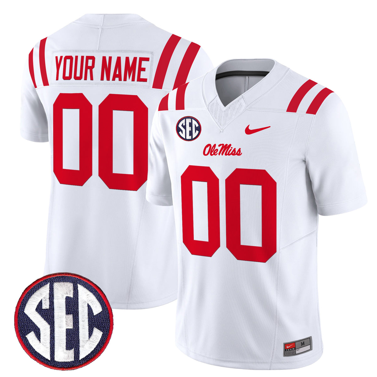 Ole Miss Rebels 2026 Vapor Limited Custom Jersey - All Stitched