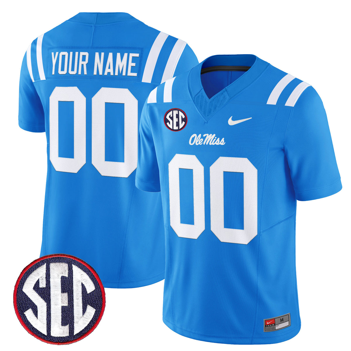 Ole Miss Rebels 2026 Vapor Limited Custom Jersey - All Stitched