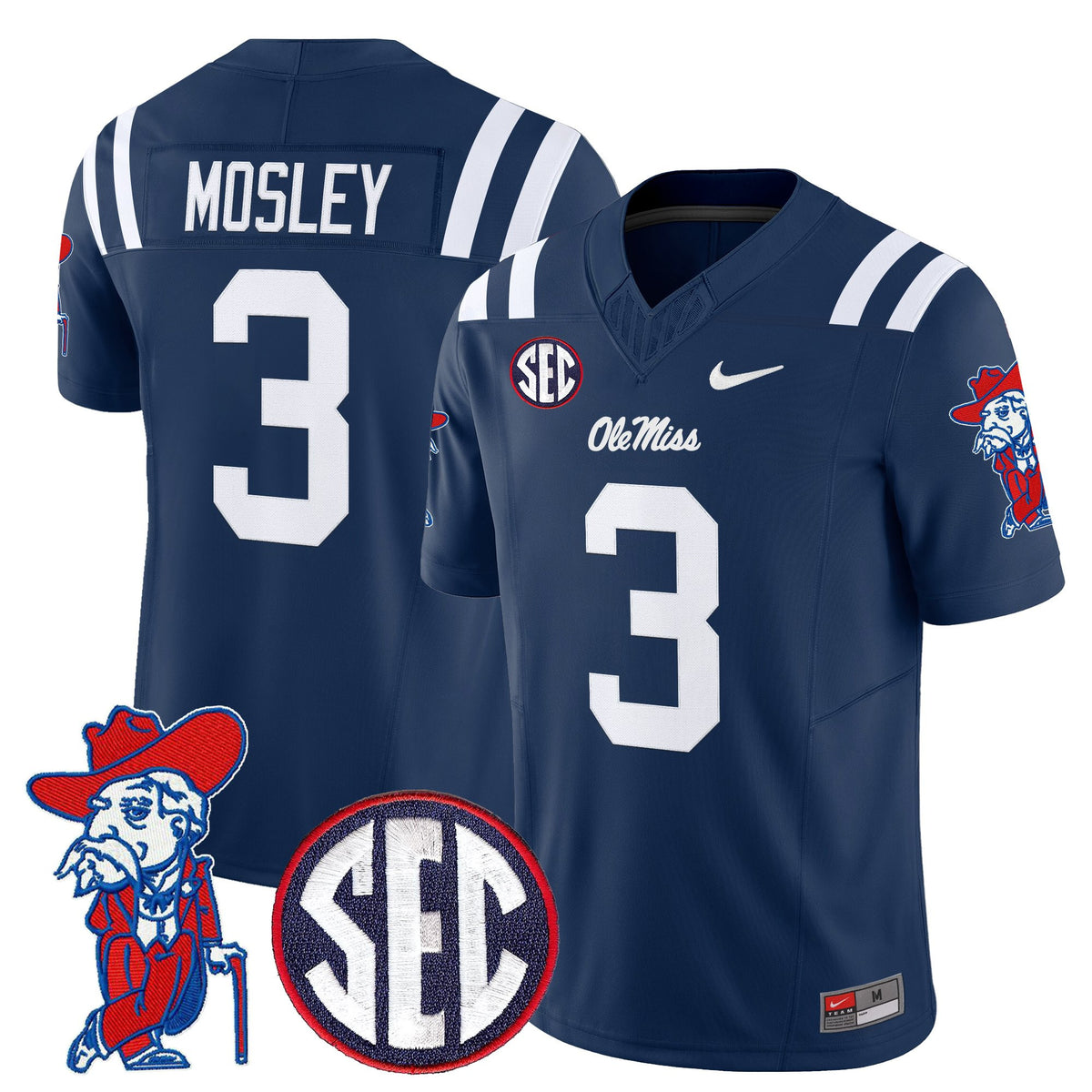 Men's Ole Miss Rebels 2026 Vapor Limited Jersey V2 - All Stitched