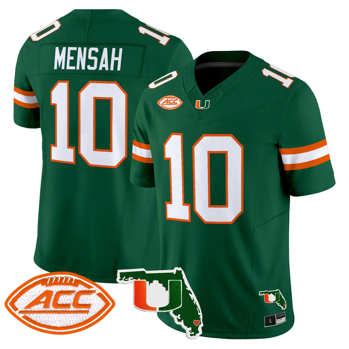 Men's Miami Hurricanes 2026 Florida Patch Vapor Limited Jersey - All Stitched