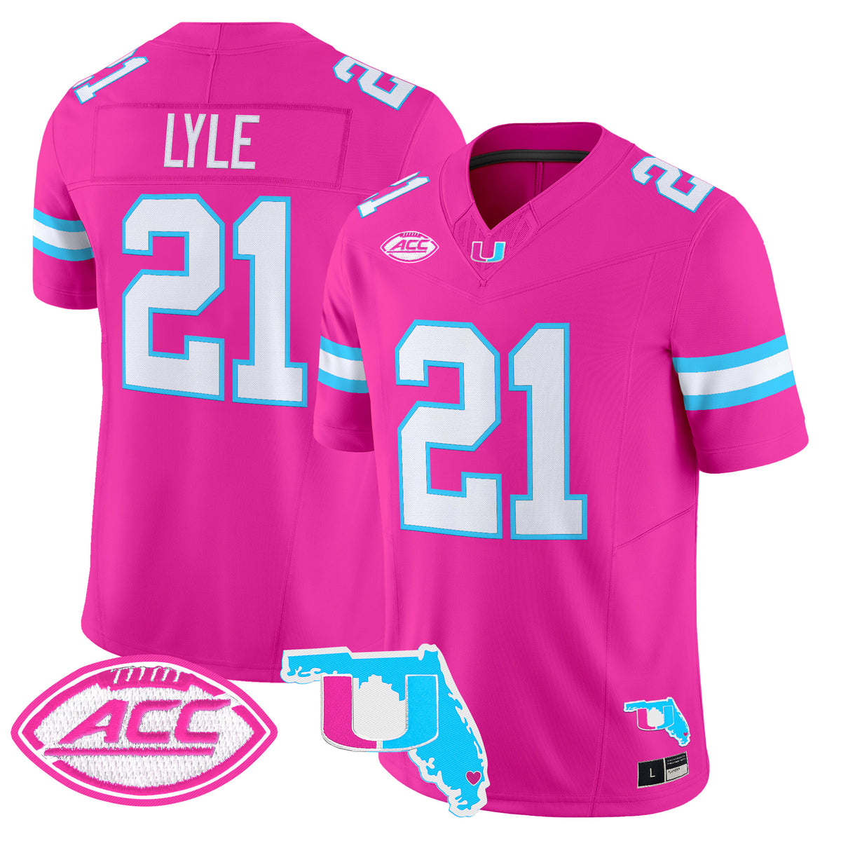 Men's Miami Hurricanes Vice City Vapor Limited Jersey - All Stitched
