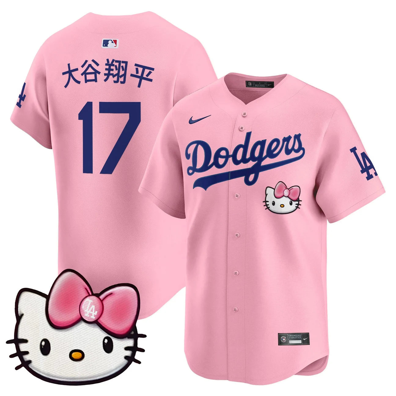 Unisex Dodgers Hello Kitty Vapor Premier Limited Jersey – All Stitched