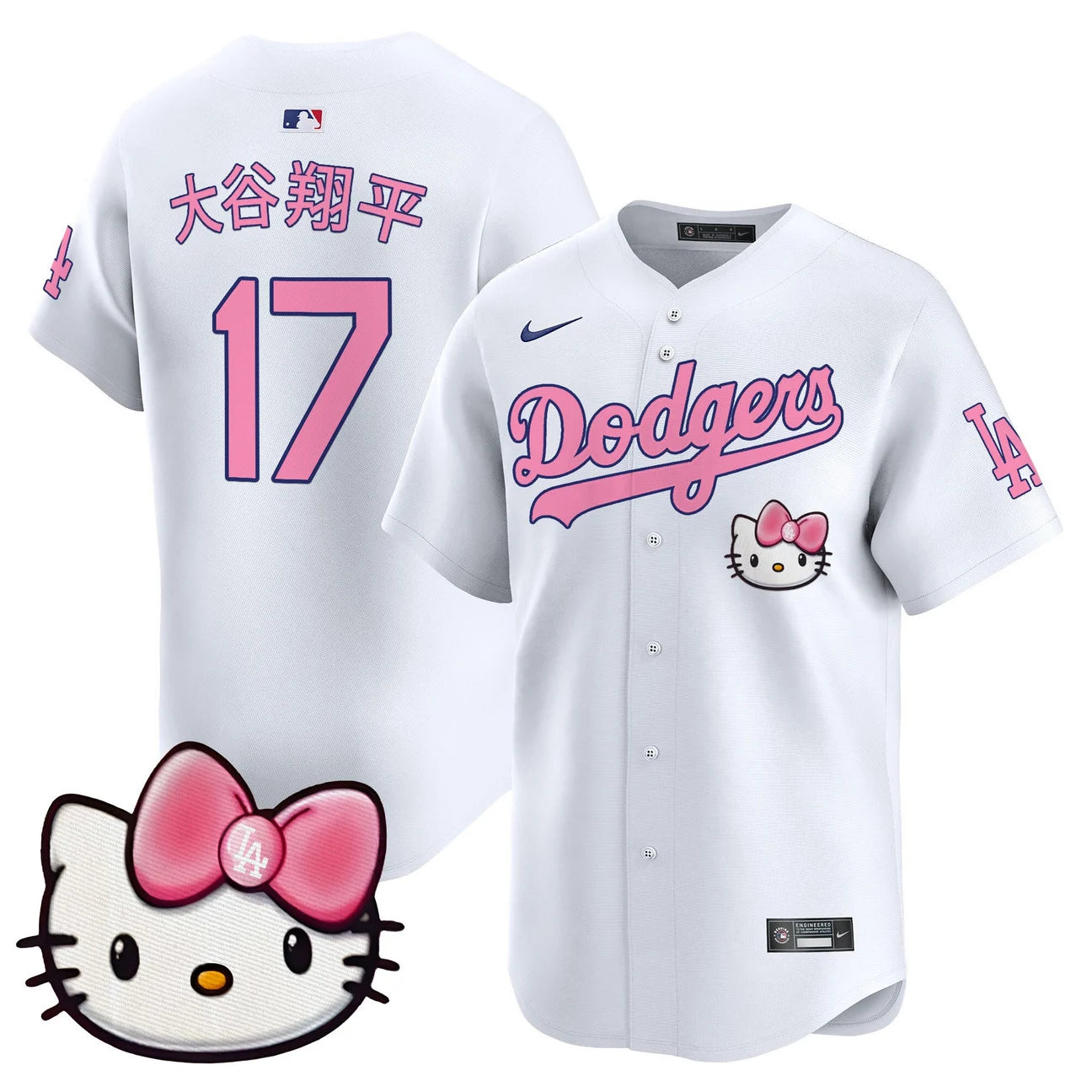 Unisex Dodgers Hello Kitty Vapor Premier Limited Jersey – All Stitched