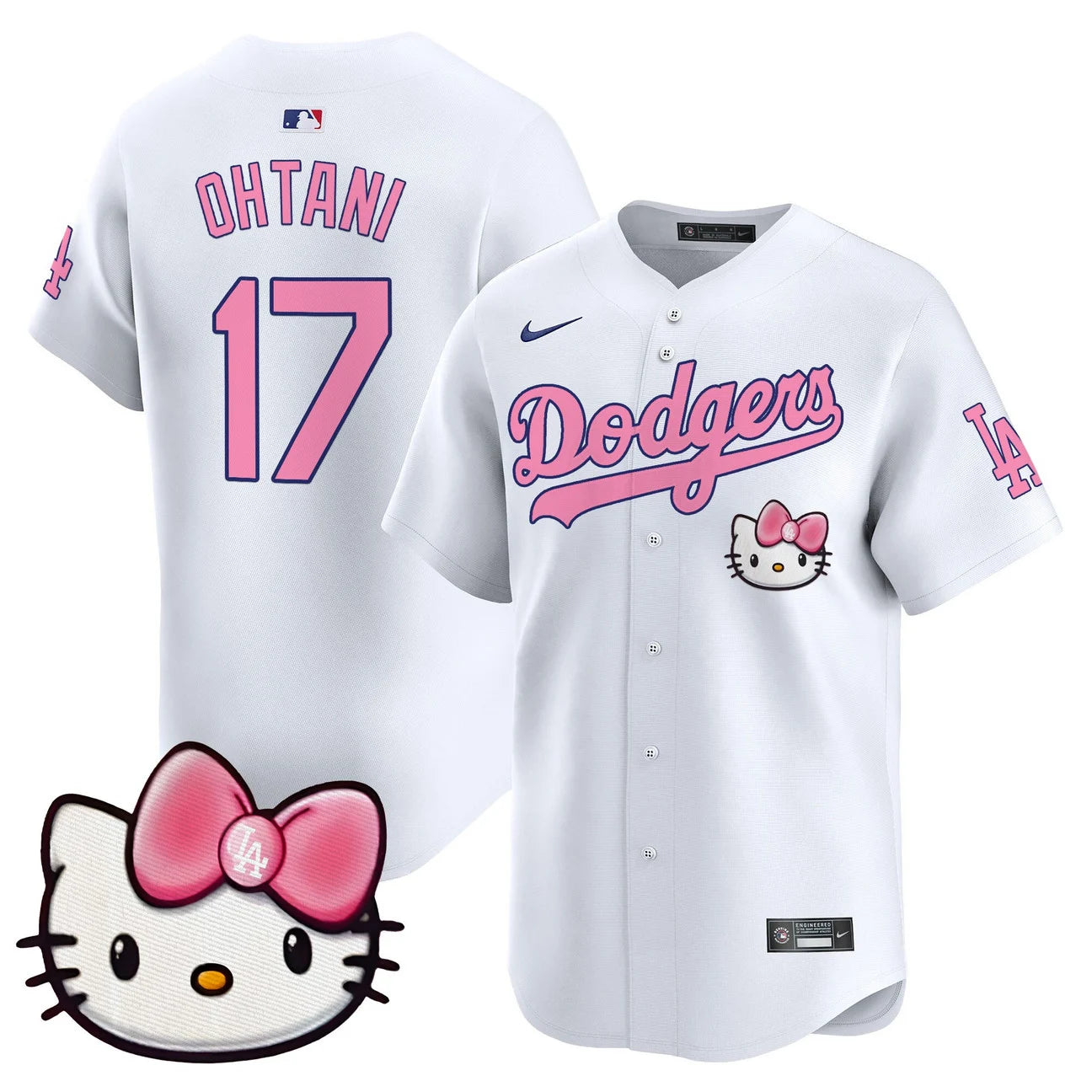Unisex Dodgers Hello Kitty Vapor Premier Limited Jersey – All Stitched