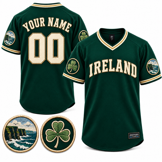 Ireland Atlantic Heritage Custom Soccer Jersey - All Stitched - Green product image