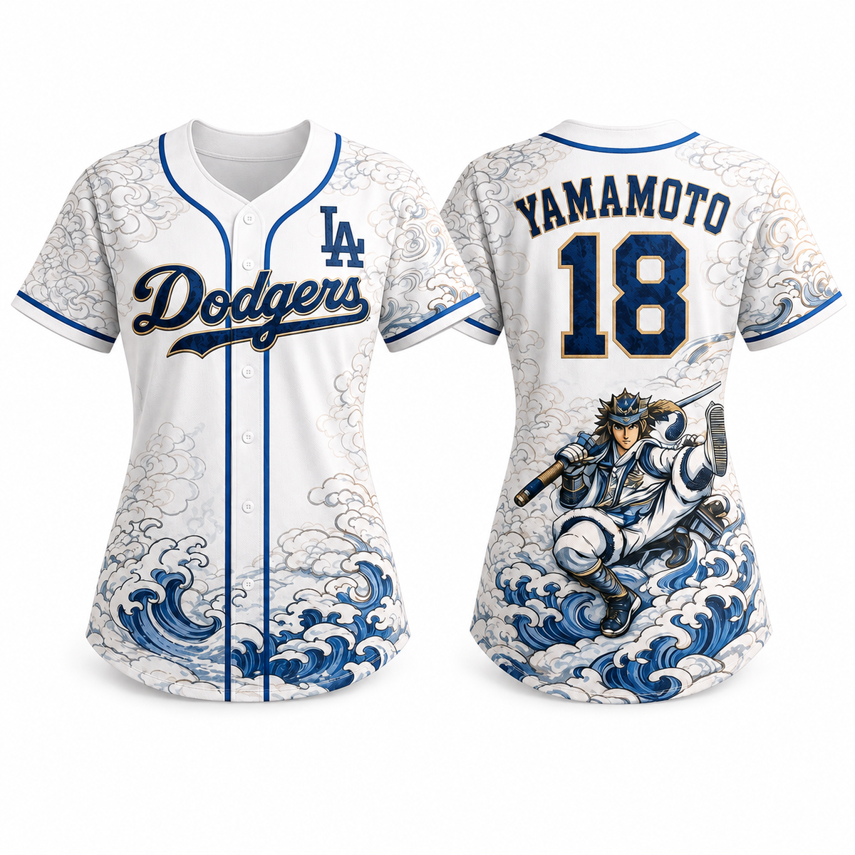 Dodgers&Samurai Anime Jersey – All Stitched