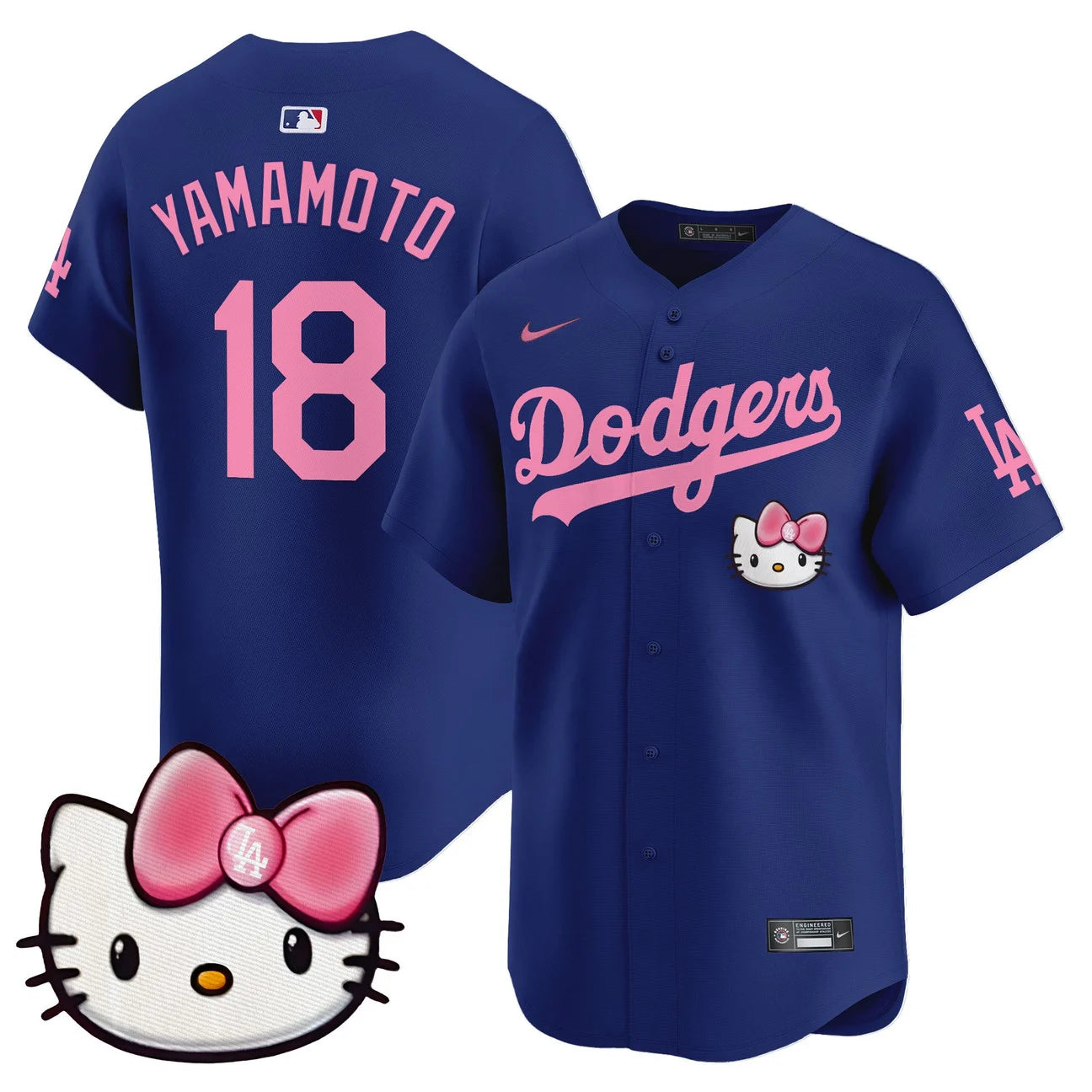 Unisex Dodgers Hello Kitty Vapor Premier Limited Jersey – All Stitched