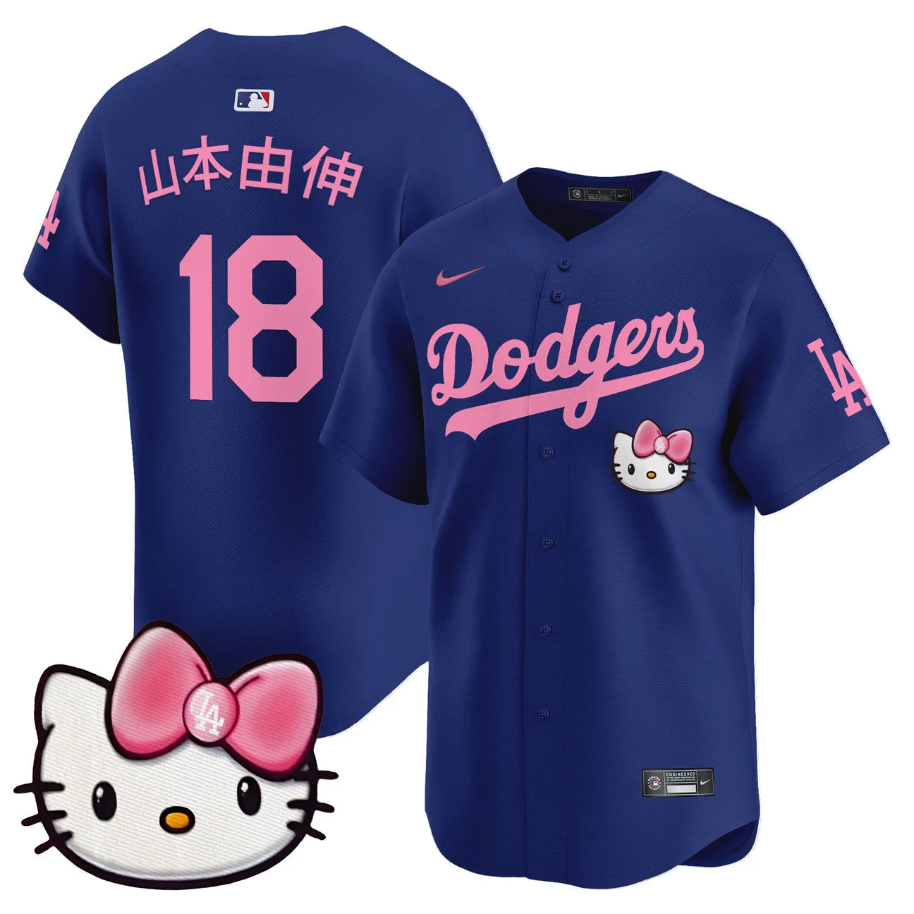Unisex Dodgers Hello Kitty Vapor Premier Limited Jersey – All Stitched