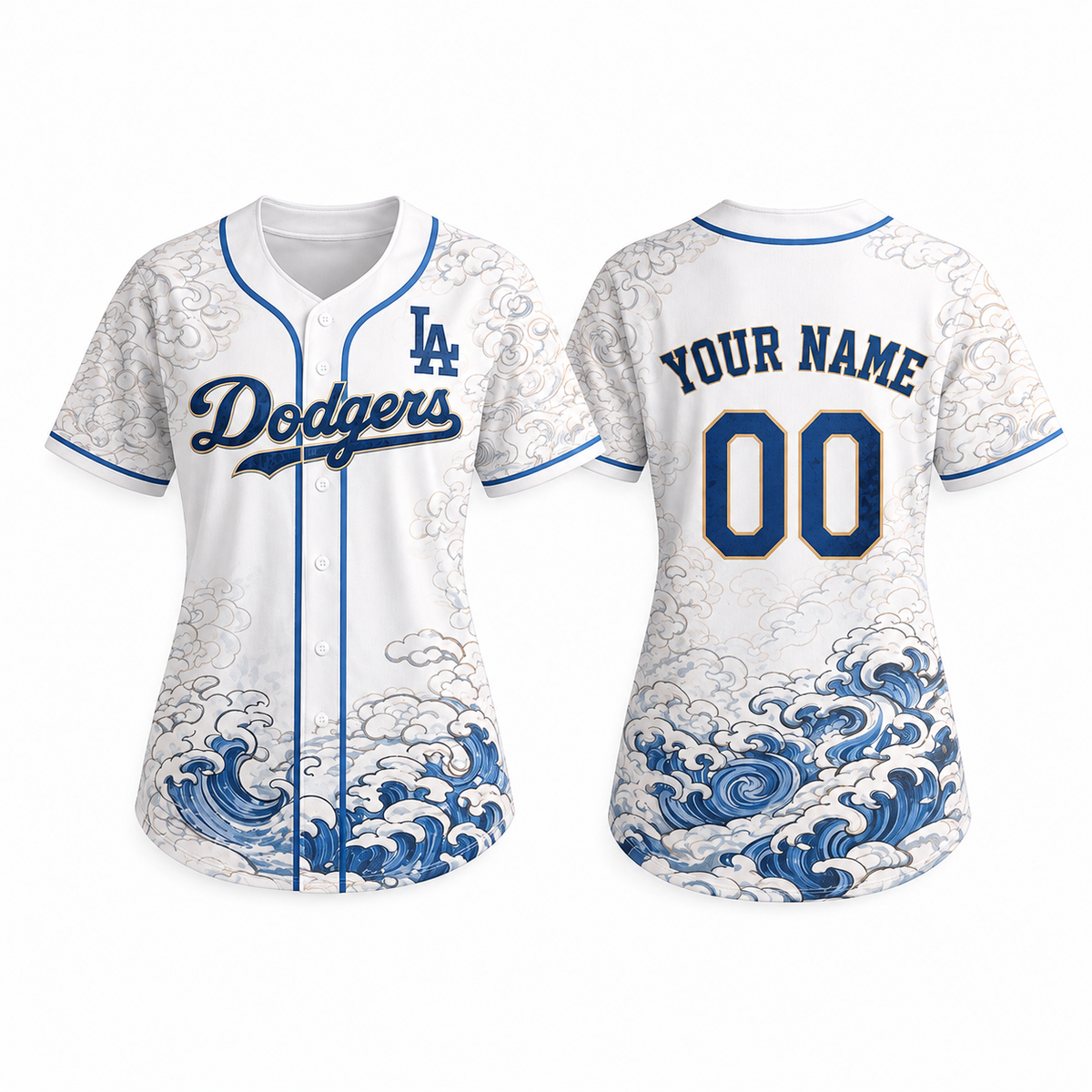Los Angeles Wave Heritage Custom Jersey –  All Stitched