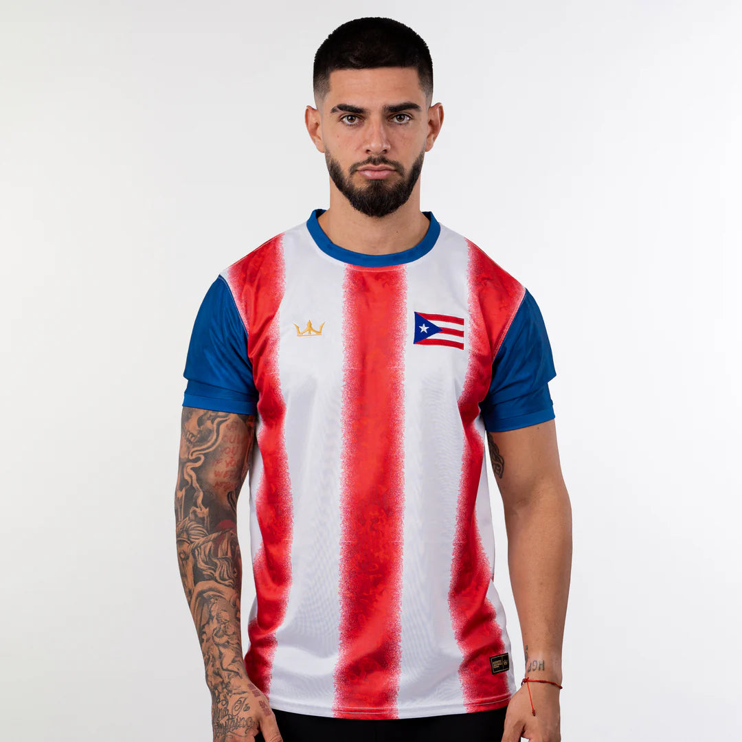 Camiseta de fútbol personalizada de la herencia de Puerto Rico