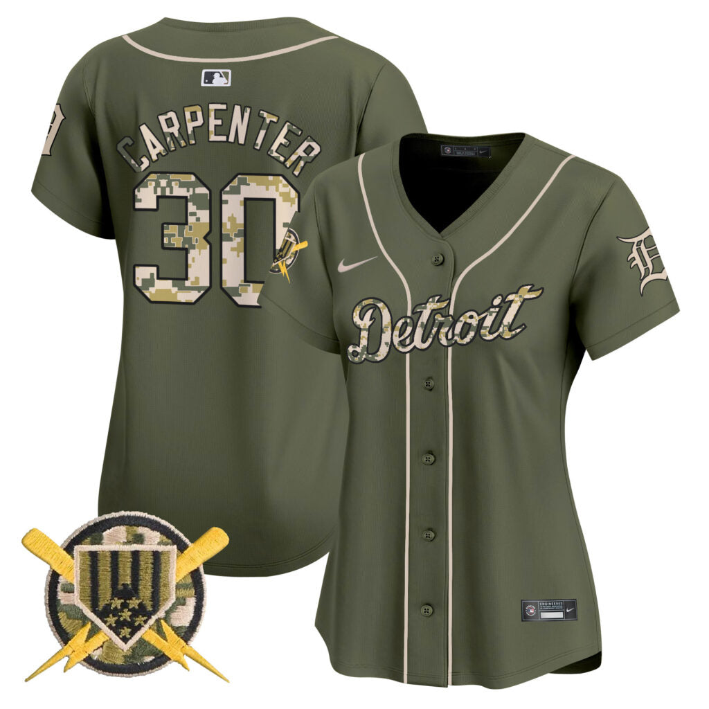 Detroit Tigers Armed Forces Day Vapor Premier Limited Jersey – Todo Cosido