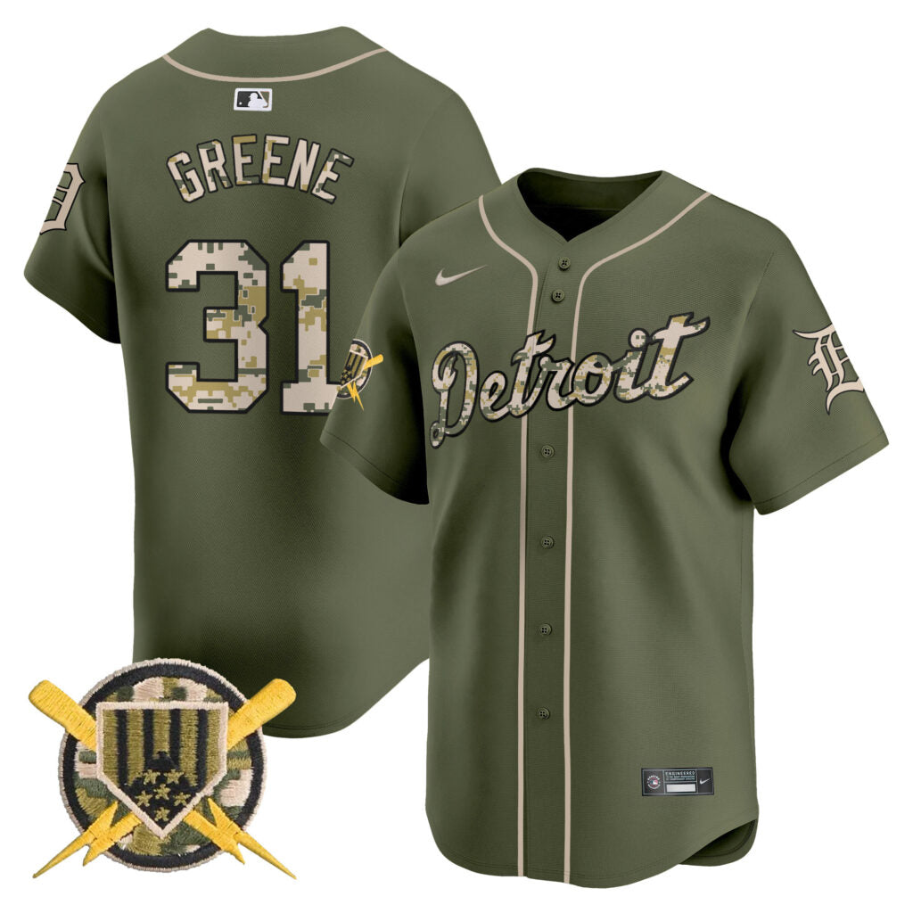Detroit Tigers Armed Forces Day Vapor Premier Limited Jersey – Todo Cosido