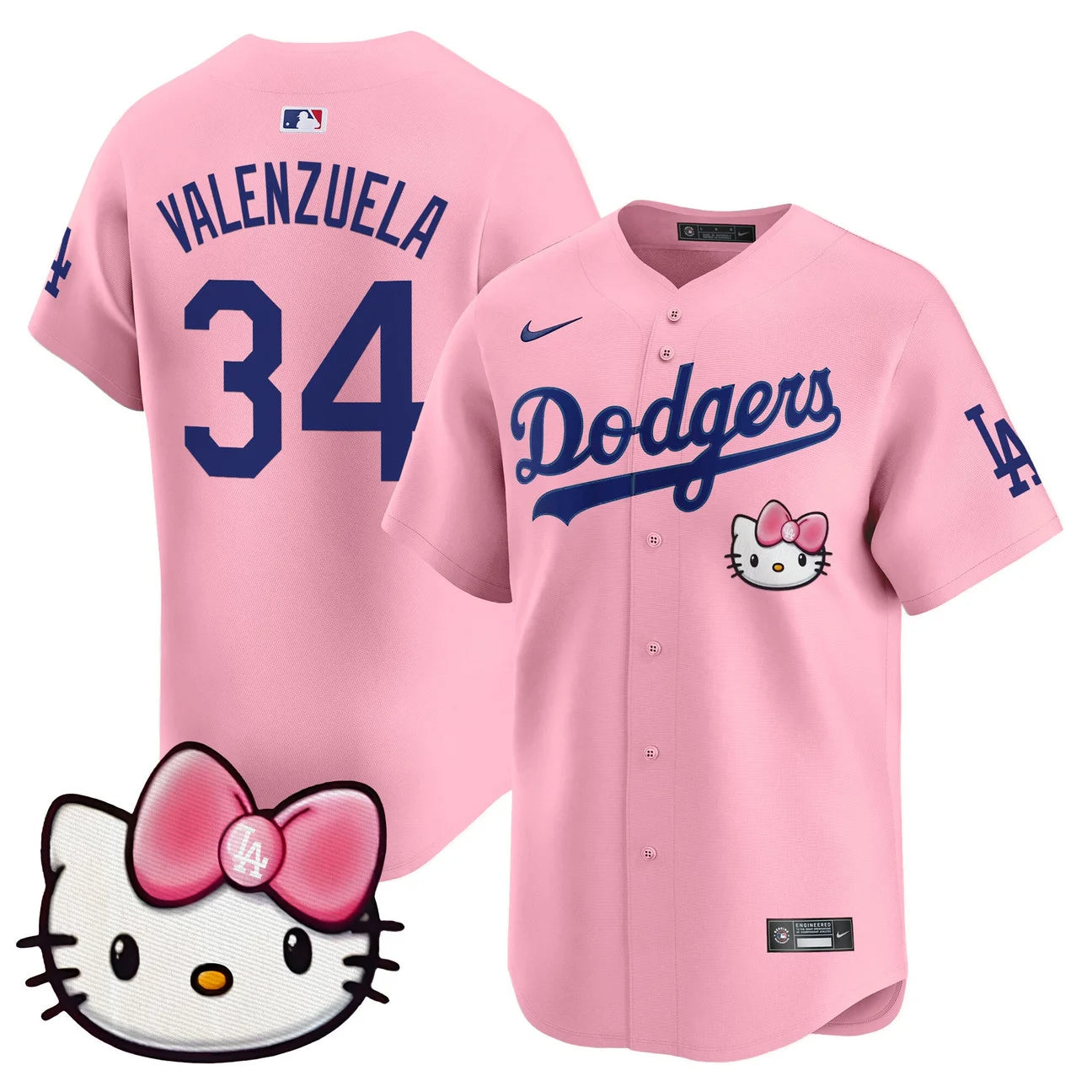 Unisex Dodgers Hello Kitty Vapor Premier Limited Jersey – All Stitched