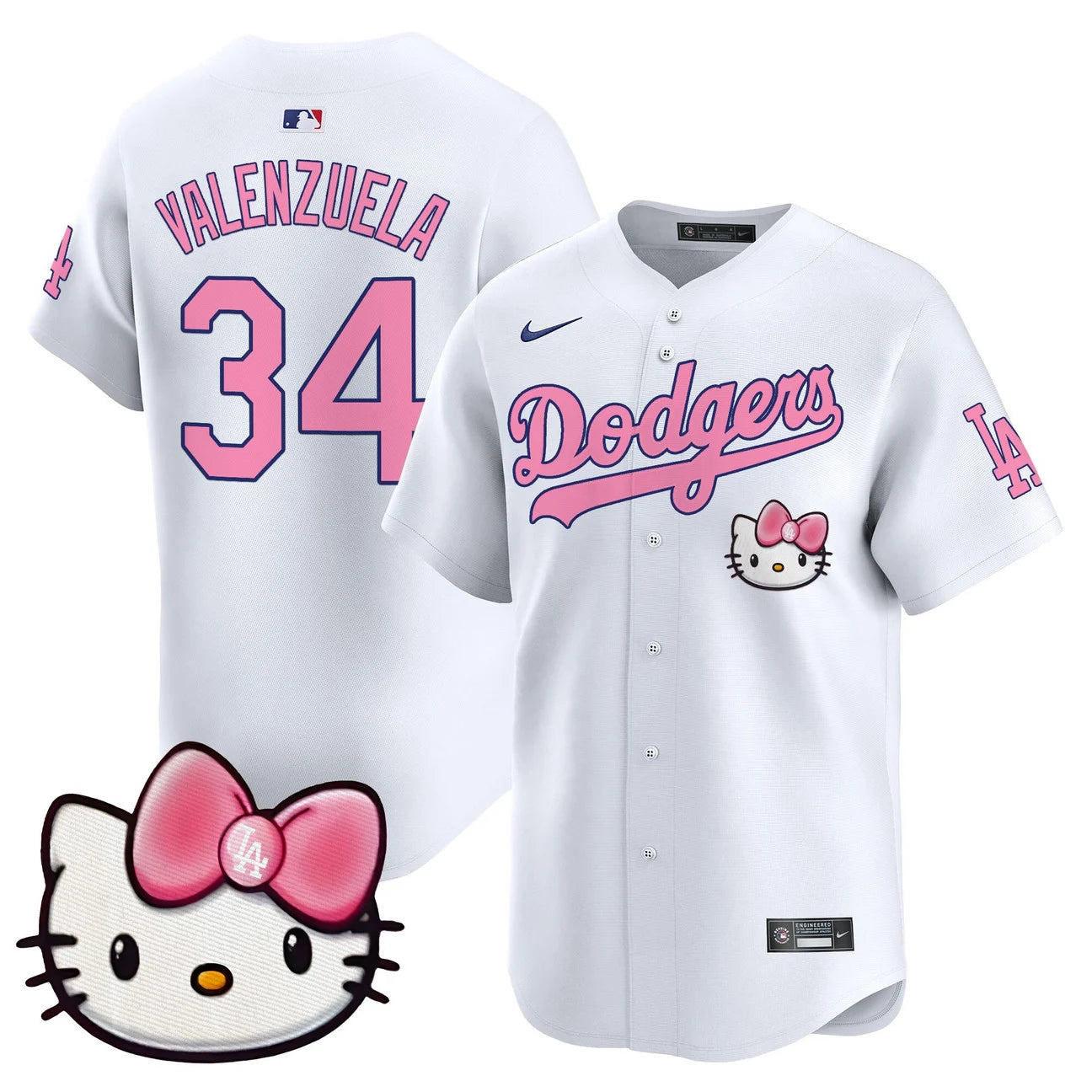 Unisex Dodgers Hello Kitty Vapor Premier Limited Jersey – All Stitched