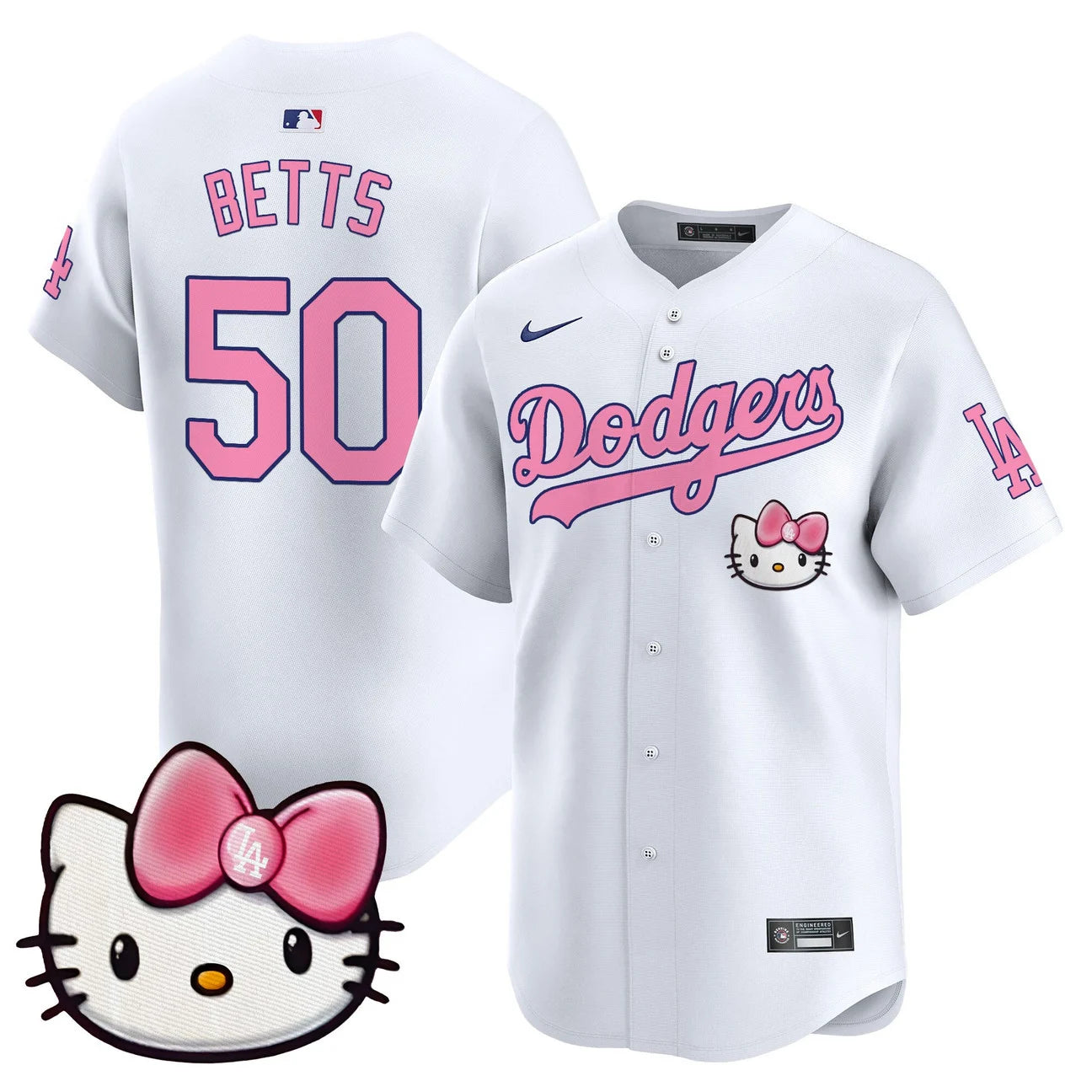 Unisex Dodgers Hello Kitty Vapor Premier Limited Jersey – All Stitched