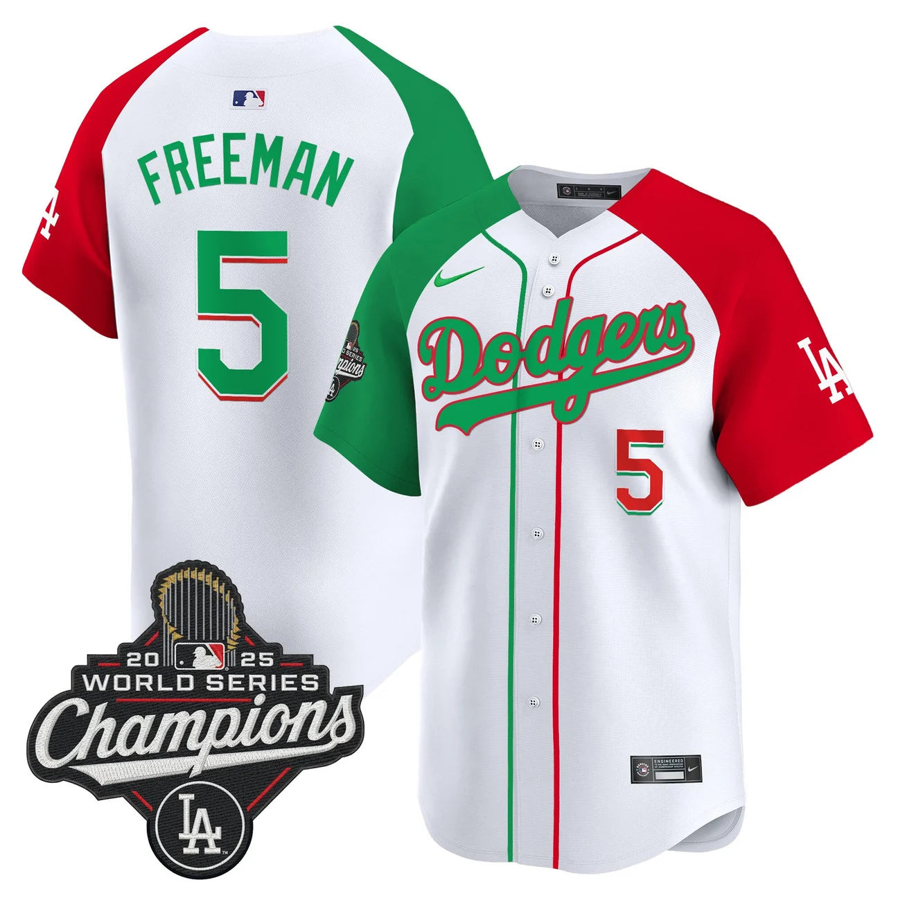 Men's Dodgers Mexico 2025 World Series Champions Vapor Premier Limited Jersey  - All Stitched