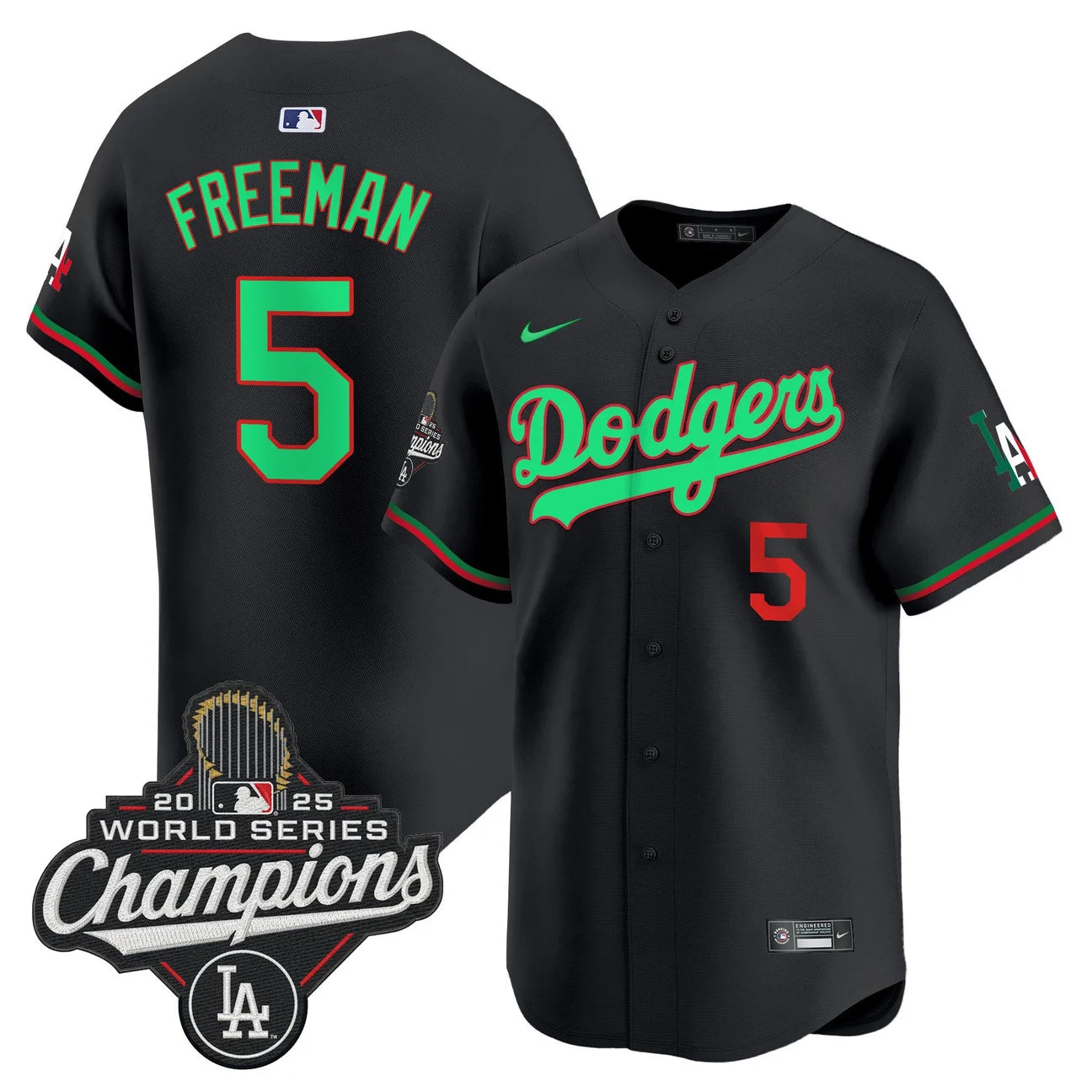 Men's Dodgers Mexico 2025 World Series Champions Vapor Premier Limited Jersey  - All Stitched