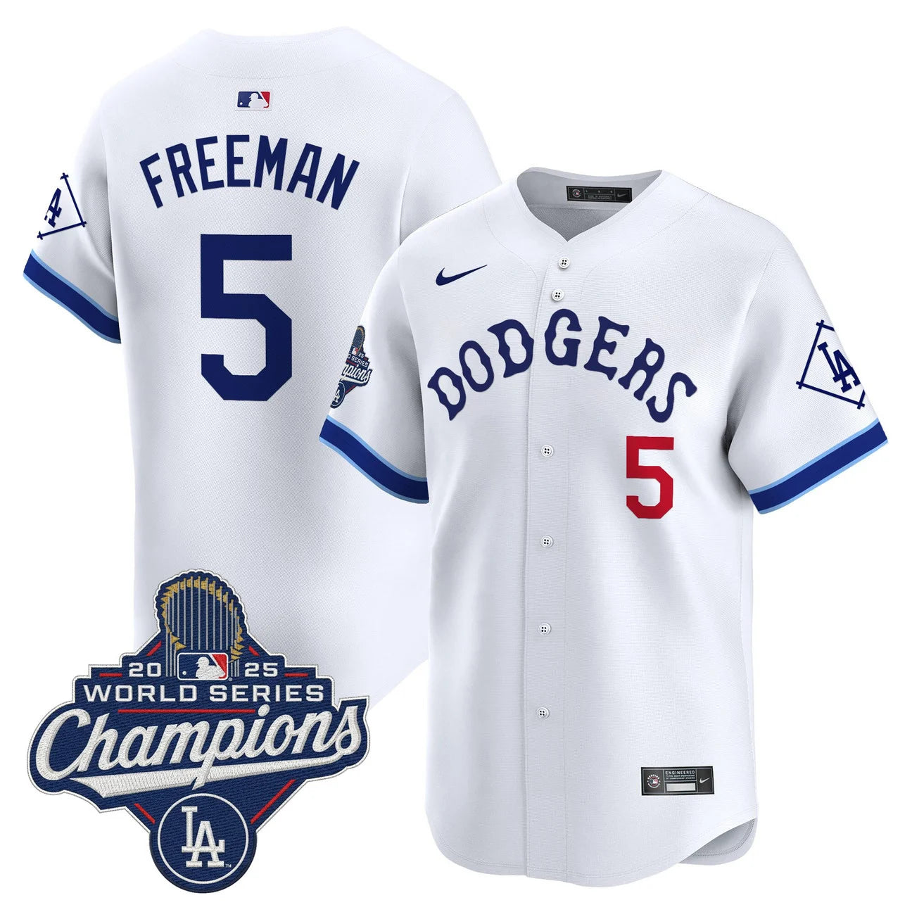 Men's Dodgers Tribute 2025 World Series Champions Vapor Premier Limited Jersey - All Stitched