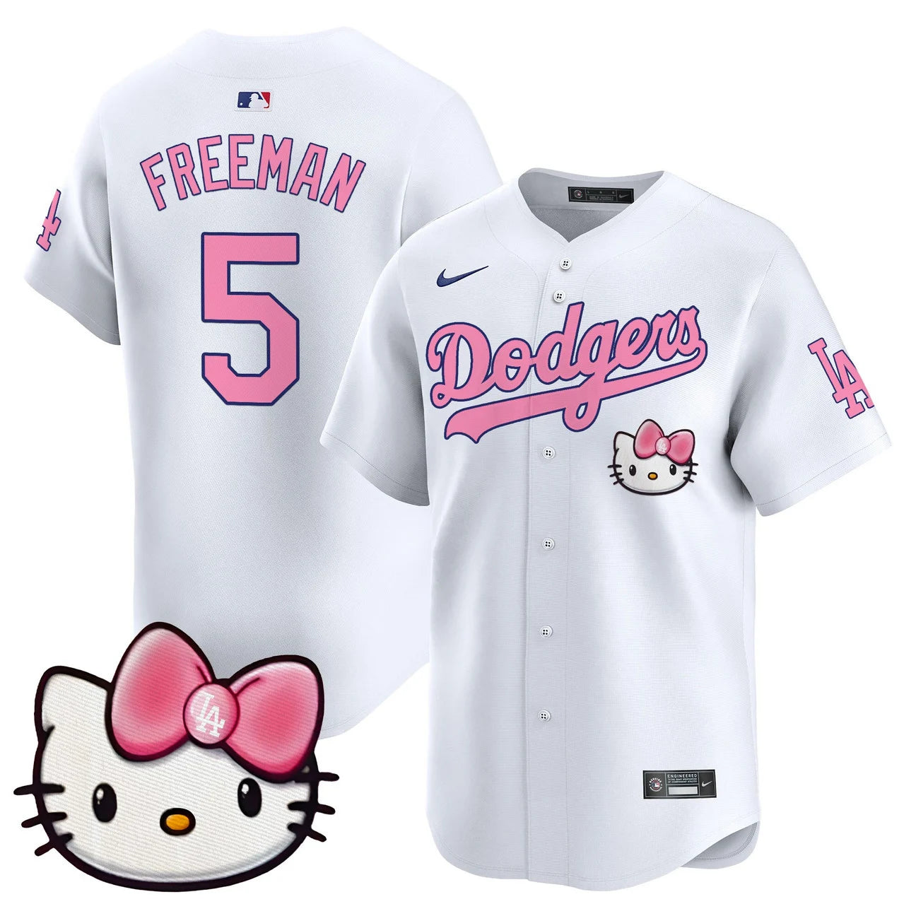 Unisex Dodgers Hello Kitty Vapor Premier Limited Jersey – All Stitched