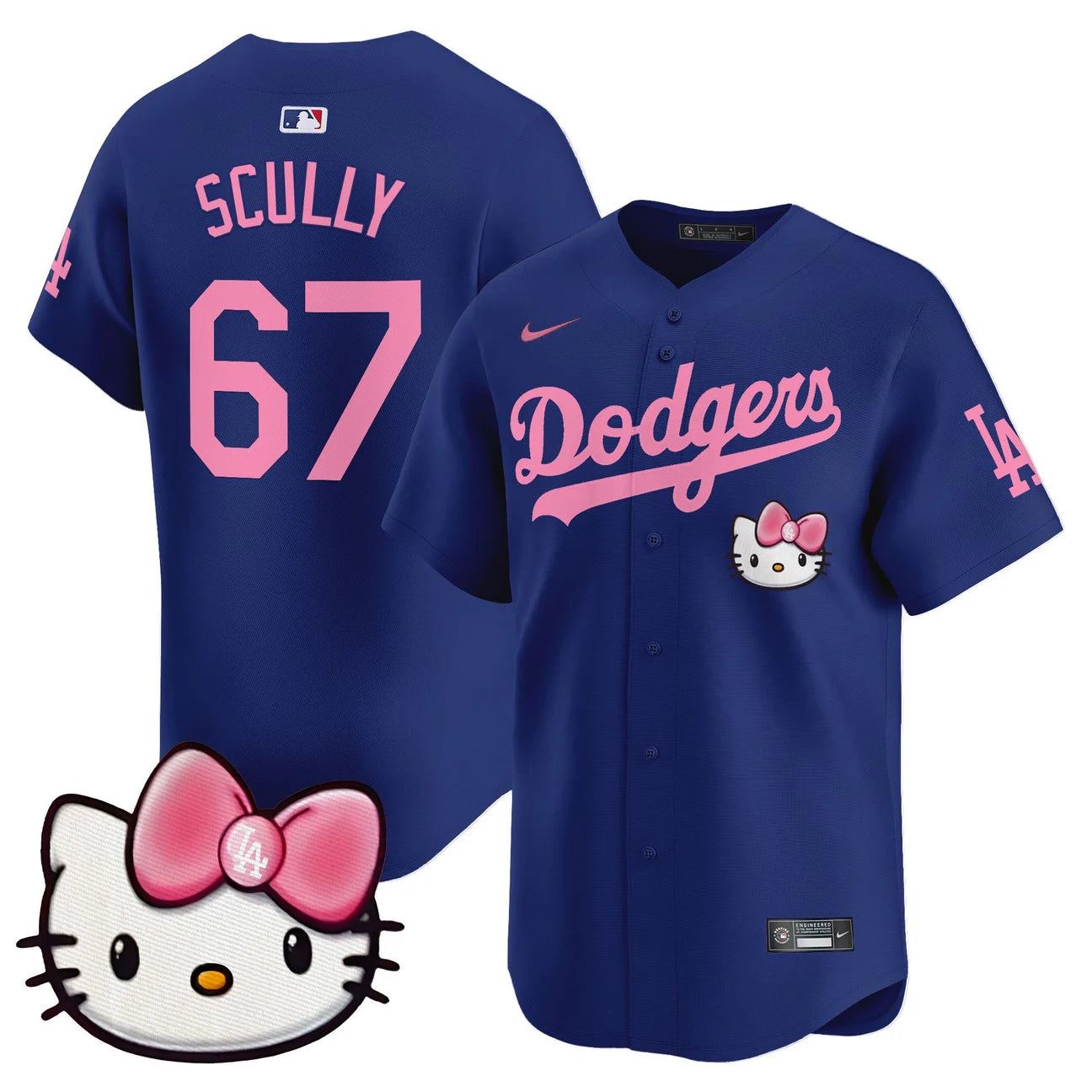 Unisex Dodgers Hello Kitty Vapor Premier Limited Jersey – All Stitched