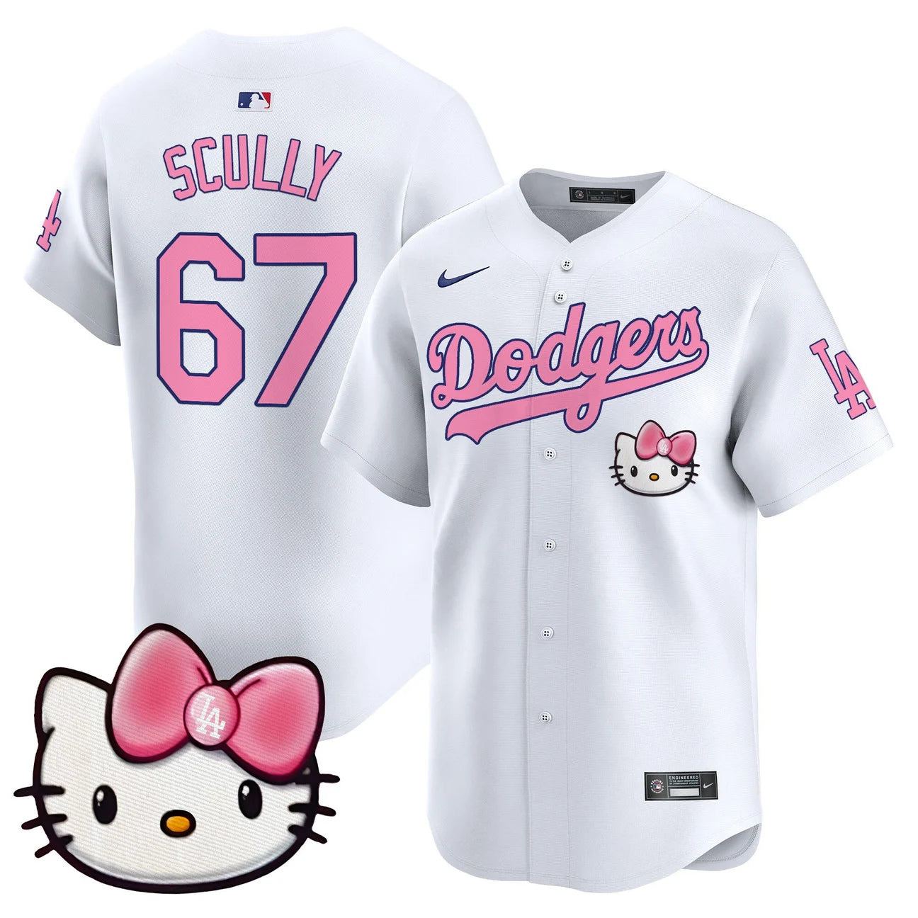 Unisex Dodgers Hello Kitty Vapor Premier Limited Jersey – All Stitched